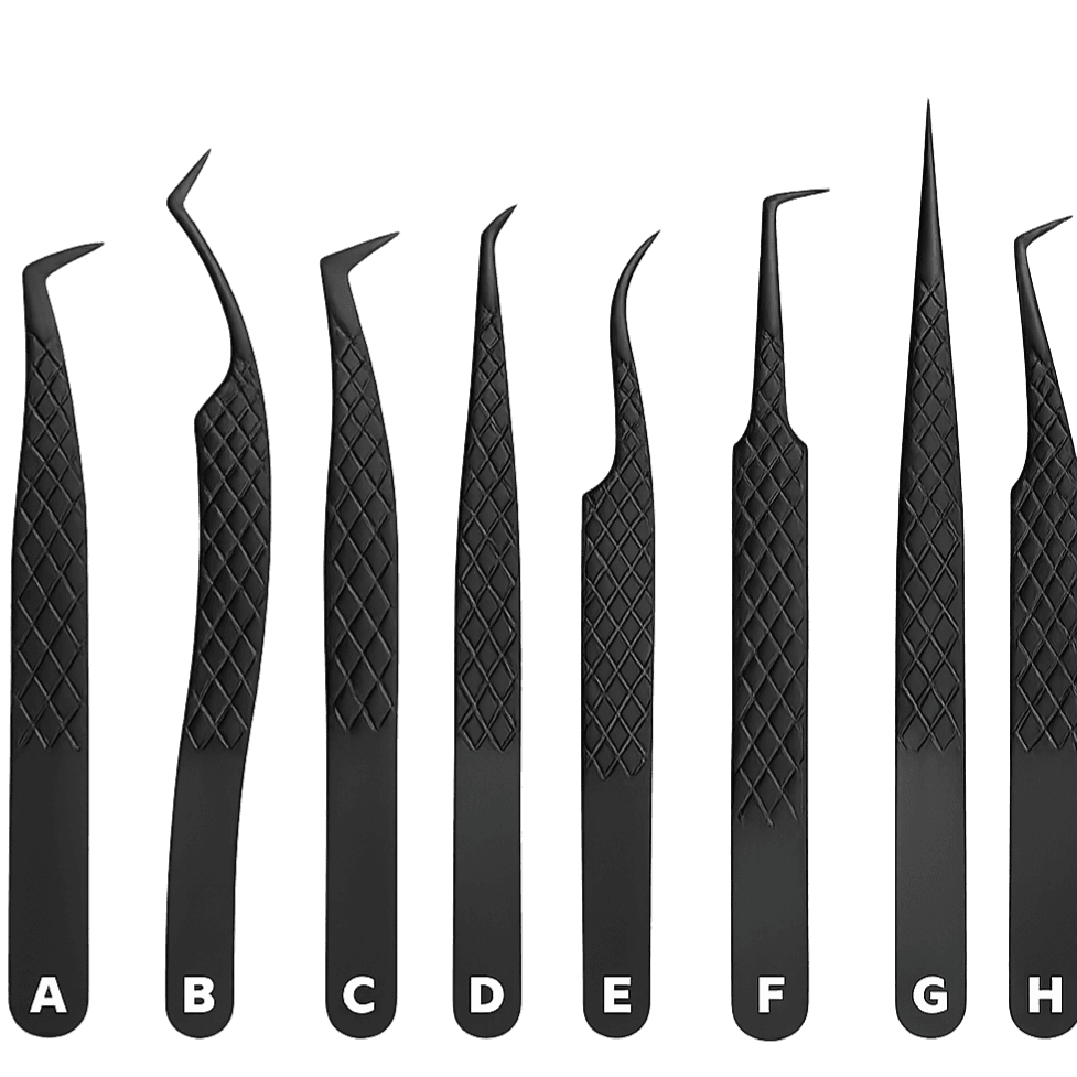 Fiber Tip Lash Tweezer(Black)